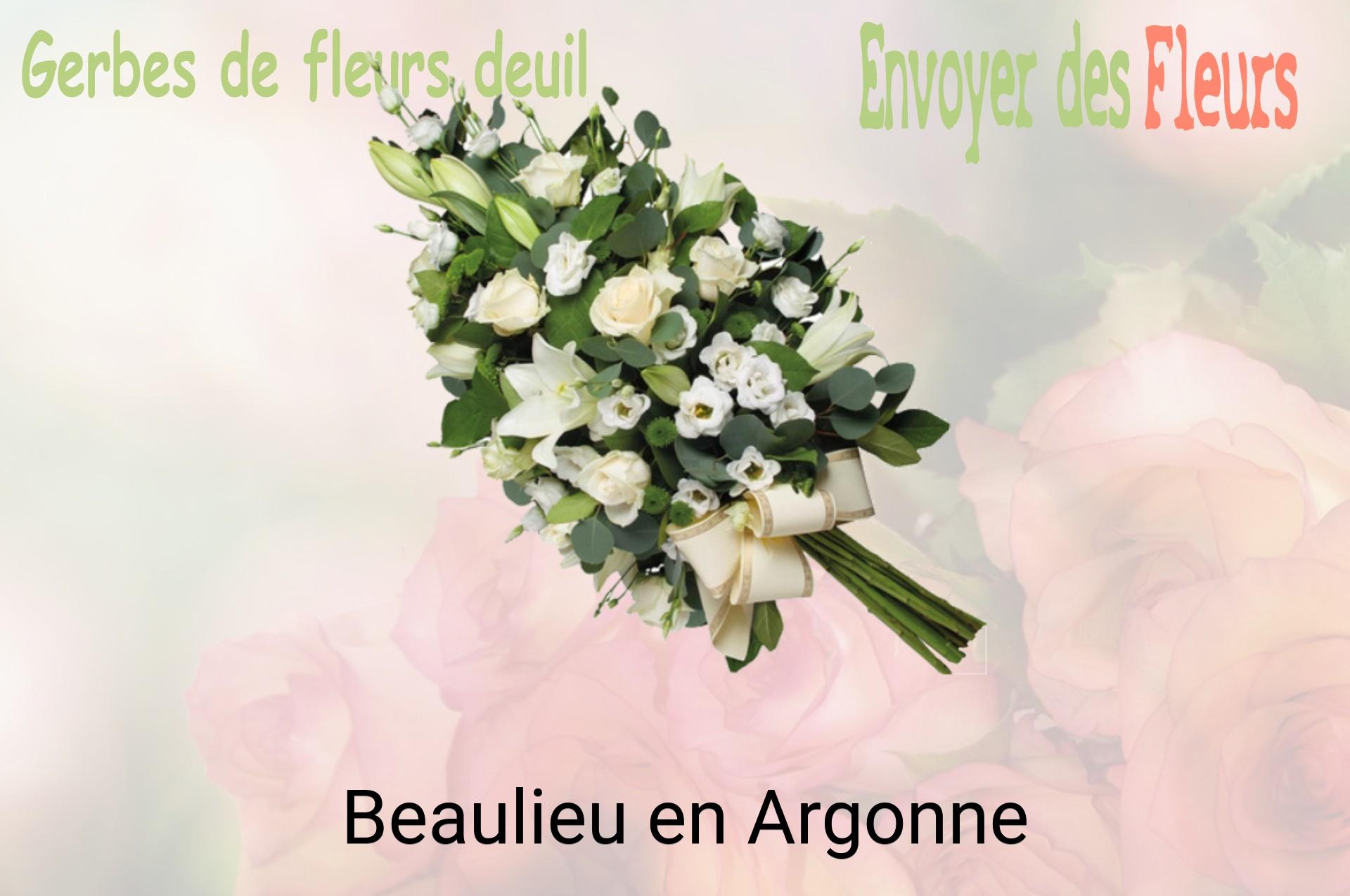 Gerbe de fleurs de deuil livrée à Beaulieu-en-Argonne